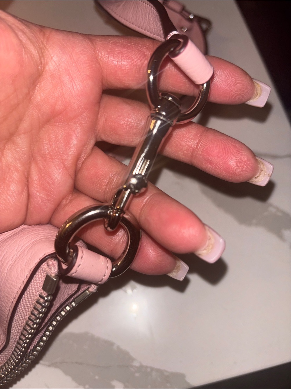 Coach Blush Pink Leather Satchel - Picture 3 of 7